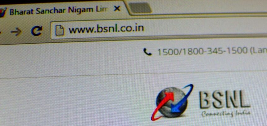 BSNL homepage Browser Snapshot 1